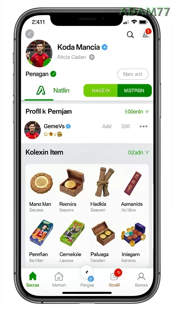 Cuplikan layar BETWIN188 — pengaturan akun